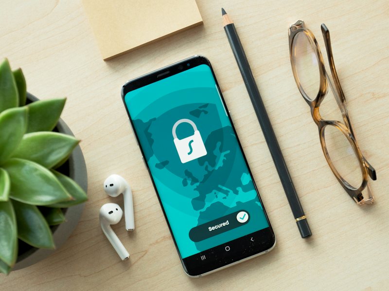 A phone showing a padlock on a secured screen